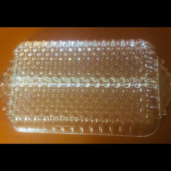 Vintage Crystal Divided Serving Plate 10”X 5 1/2” - Picture 3 of 5